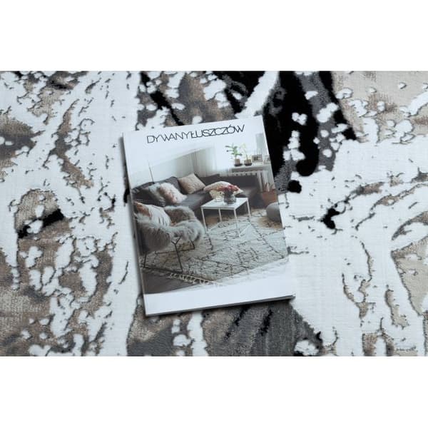 Modern GLOSS Matta 8488 37 Abstraktion snygg, glamour beige / grå, 280x370 cm