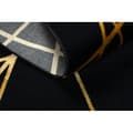 Miniatyrbild 4 av 5: Modern GLOSS Matta  406C 86 snygg, glamour, art deco,  geometrisk svart / guld, 80x150 cm