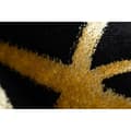 Miniatyrbild 5 av 5: Modern Matta 3D GLOSS 409C 86 Kub snygg, glamour, art deco svart / guld, 80x150 cm