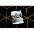 Miniatyrbild 2 av 5: Modern Matta 3D GLOSS 409C 86 Kub snygg, glamour, art deco svart / guld, 160x220 cm