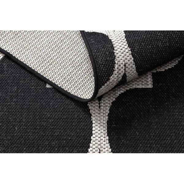 MATTA SIZAL FLOORLUX 20608 Marockansk spaljé svart / silver, 140x200 cm