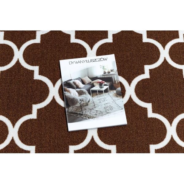 Löpare anti-halk TRELLIS brun 30351 80 cm, 80x270 cm