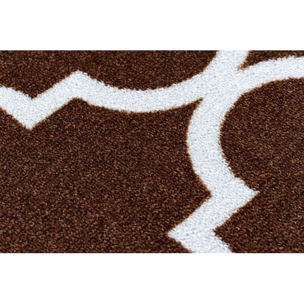 Löpare  anti-halk TRELLIS brun 120 cm 30351, 120x260 cm