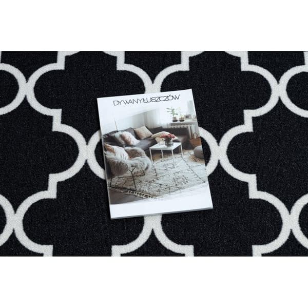 Löpare anti-halk TRELLIS svart 80 cm 30350, 80x410 cm