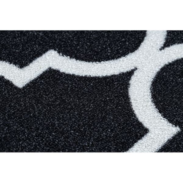 Löpare anti-halk TRELLIS 120 cm svart 30350, 120x310 cm