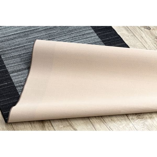 Löpare  anti-halk STREIFEN 133 cm antracit, 133x130 cm