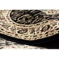 Miniatyrbild 4 av 5: Matta ROYAL ADR oval design 1745 svart , 100x180 cm