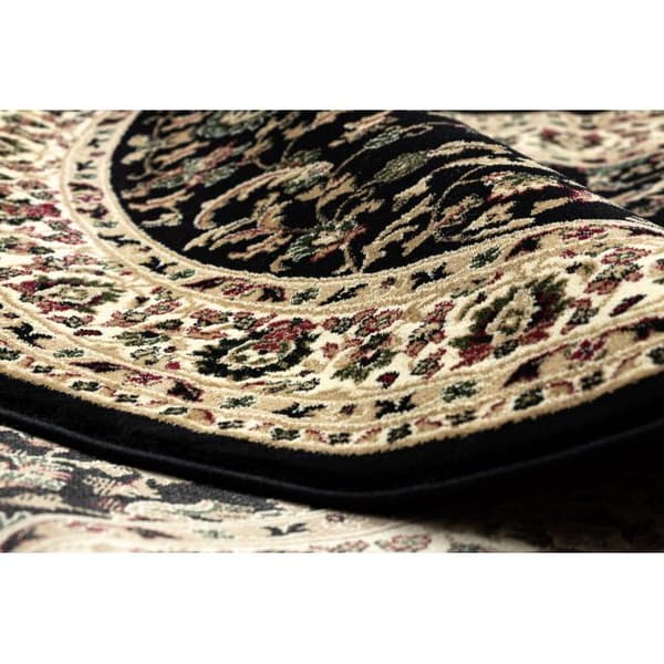 Matta ROYAL ADR oval design 1745 svart , 100x180 cm