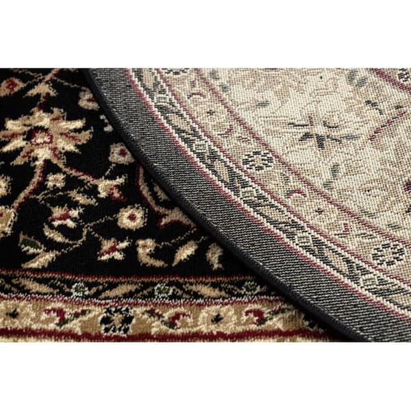 Matta ROYAL ADR oval design 521 svart , 100x180 cm