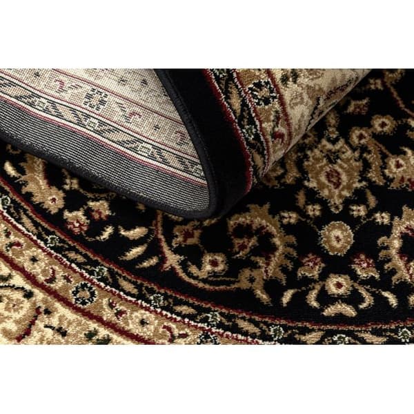 Matta ROYAL ADR oval design 521 svart , 100x180 cm
