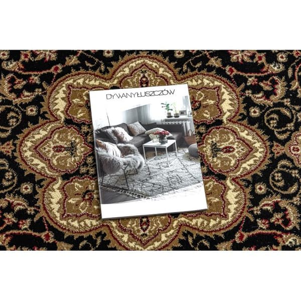 Matta ROYAL ADR oval design 521 svart , 100x180 cm