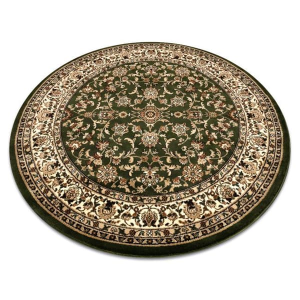 Matta ROYAL ADR cirkel design 1745 grön, cirkel 150 cm