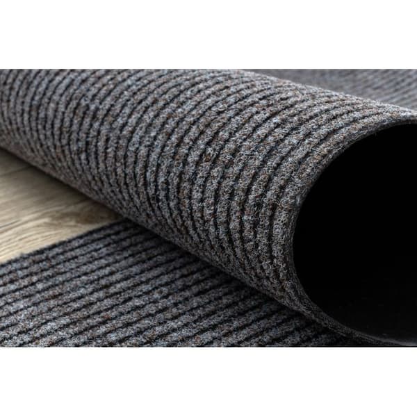 Löpare - Dörrmatta halkskydd GIN 1206 utomhus, inomhus liverpool ljusbrun 120 cm, 120x270 cm