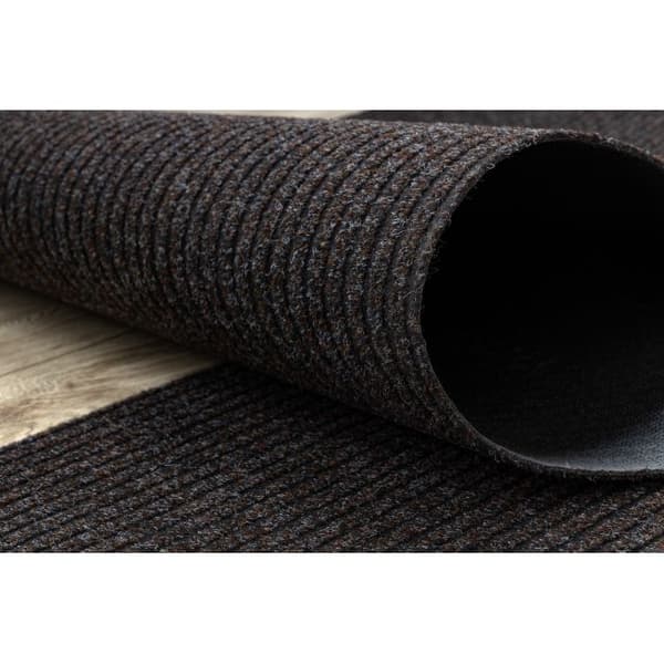 Löpare - Dörrmatta halkskydd GIN 7053 utomhus, inomhus liverpool brun 120 cm, 120x580 cm