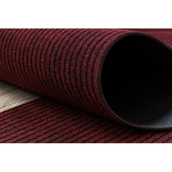Visker skridsikker 100 cm GIN 3086 liverpool ekstern, intern, gummibelagt - rød, 100x430 cm