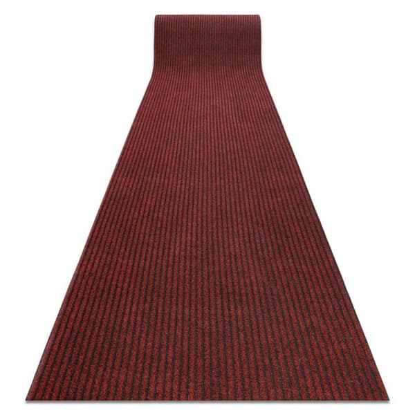 Visker skridsikker 100 cm GIN 3086 liverpool ekstern, intern, gummibelagt - rød, 100x430 cm