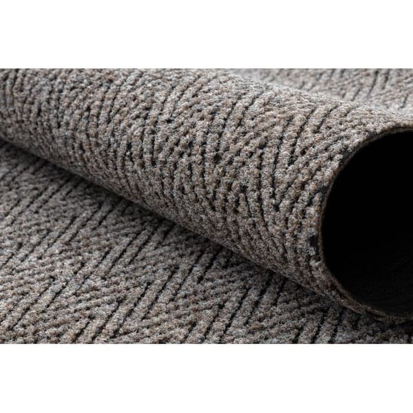 Visker skridsikker 100 cm MAGNUS 1951 Zigzag ekstern, intern, gummibelagt - beige, 100x110 cm