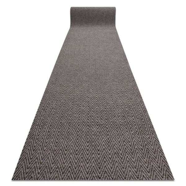 Visker skridsikker 100 cm MAGNUS 1951 Zigzag ekstern, intern, gummibelagt - beige, 100x110 cm