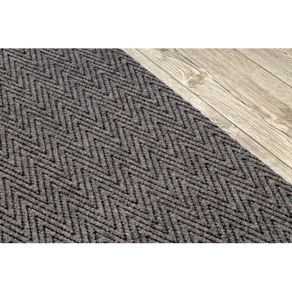 Visker skridsikker 100 cm MAGNUS 1951 Zigzag ekstern, intern, gummibelagt - beige, 100x310 cm
