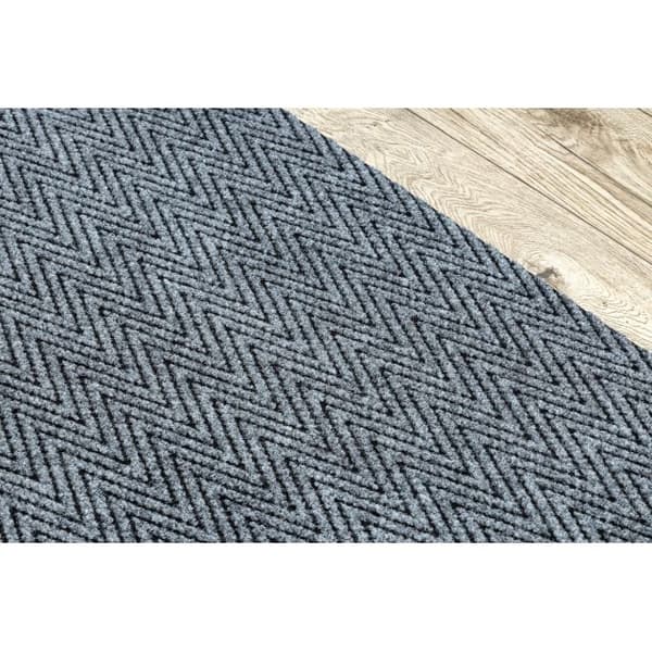 Visker skridsikker 100 cm MAGNUS 2954 Zigzag ekstern, intern, gummibelagt - grå, 100x270 cm