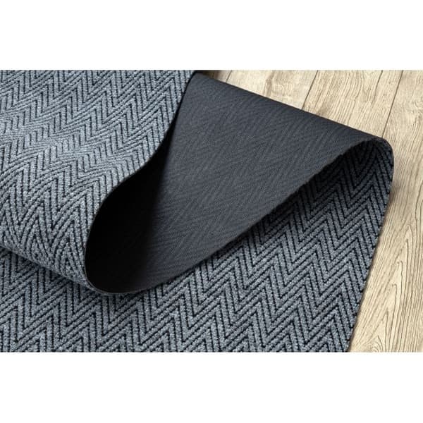 Visker skridsikker 100 cm MAGNUS 2954 Zigzag ekstern, intern, gummibelagt - grå, 100x270 cm