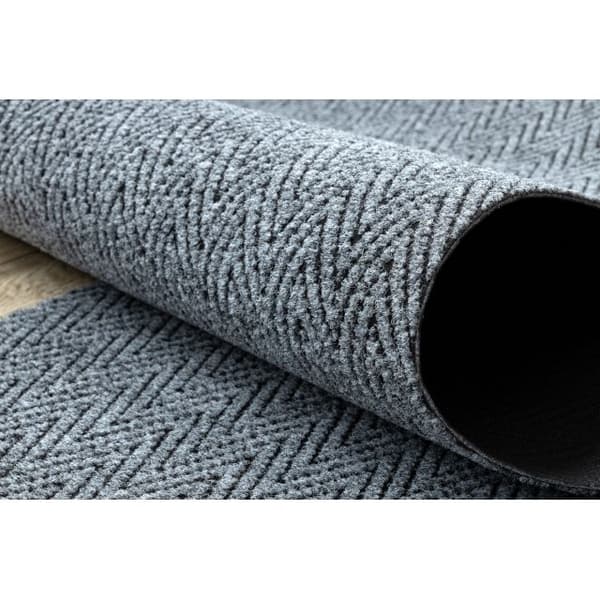 Dörrmatta halkskydd 100 cm MAGNUS 2954 Sicksack utomhus, inomhus grå, 100x980 cm
