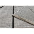 Miniatyrbild 3 av 5: MATTA SIZAL FLOORLUX 20605 silver / svart / beige TRIANGLER, GEOMETRISK, 80x150 cm