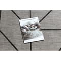 Miniatyrbild 2 av 5: MATTA SIZAL FLOORLUX 20605 silver / svart / beige TRIANGLER, GEOMETRISK, 80x150 cm
