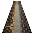Miniatyrbillede 1 af 5: Gummibelægning 120 cm HEXAGON sort / guld, 120x160 cm