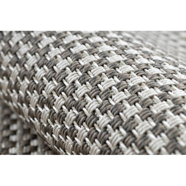 Sisaltæppe SISAL BORDERO 2907 płaskie tkanie taupé / fløde, 80x150 cm