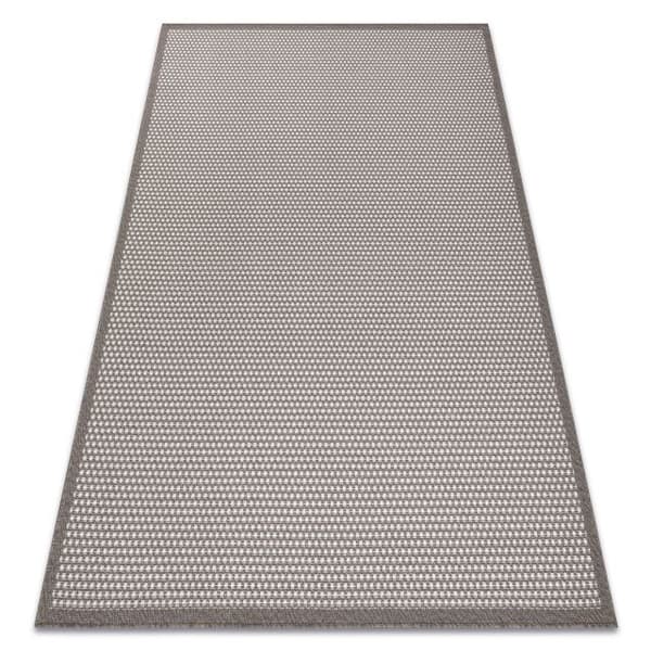 Matta SISAL BORDERO 2907 Platt vävd taupe / kräm, 80x150 cm