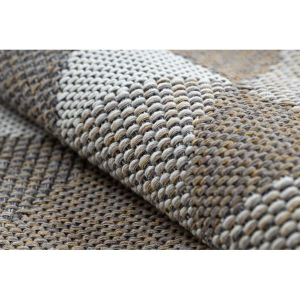 Matta CASA ECO SISAL Boho Trianglar 2816 grädde / taupe, återvunnen matta, 172x270 cm