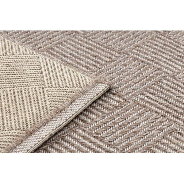 Tæppe HOUSE OVERRASKNING SISAL 40350 Roma, płaskie tkanie, efekt wełny beige, 120x170 cm