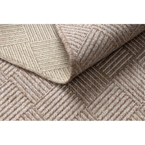 Tæppe HOUSE OVERRASKNING SISAL 40350 Roma, płaskie tkanie, efekt wełny beige, 120x170 cm