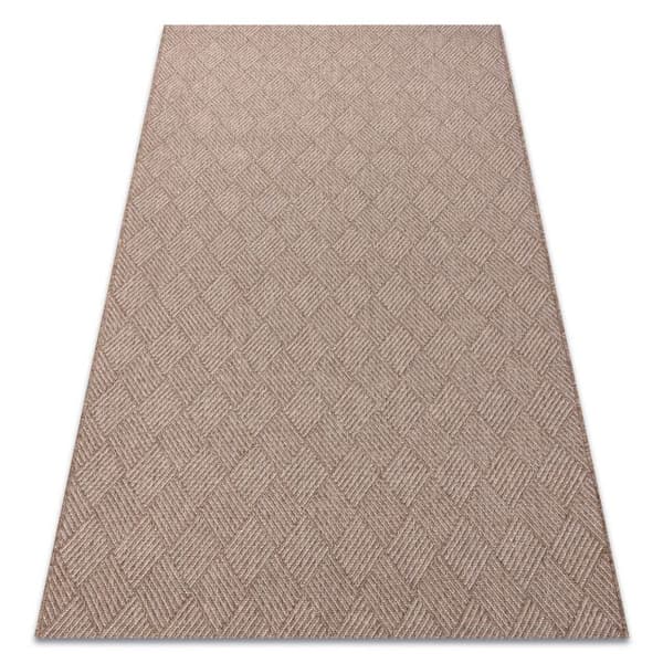 Tæppe HOUSE OVERRASKNING SISAL 40350 Roma, płaskie tkanie, efekt wełny beige, 120x170 cm
