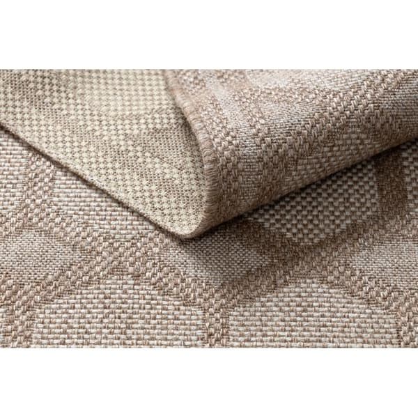 Tæppe HOUSE OVERRASKNING SISAL 40356 Roma, płaskie tkanie, efekt wełny beige, 120x170 cm