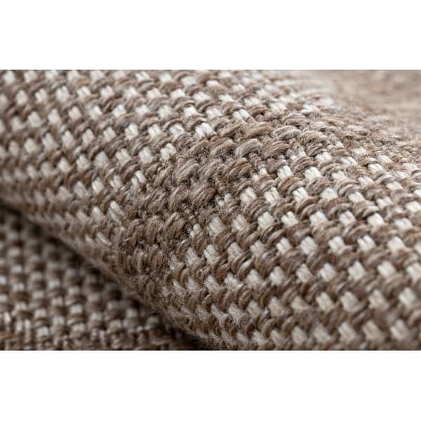 Tæppe HOUSE OVERRASKNING SISAL 40356 Roma, płaskie tkanie, efekt wełny beige, 120x170 cm