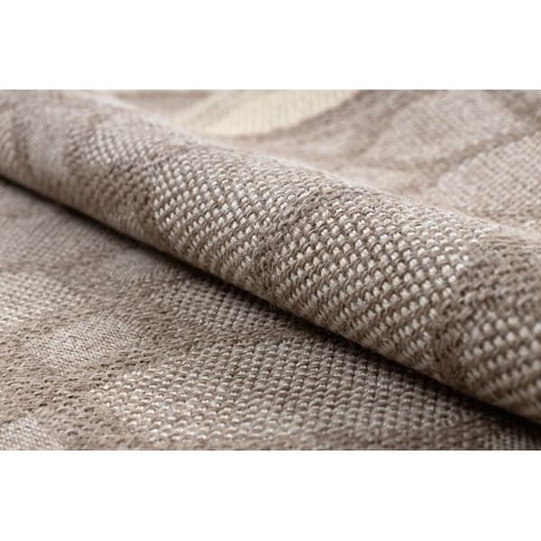 Tæppe HOUSE OVERRASKNING SISAL 40356 Roma, płaskie tkanie, efekt wełny beige, 120x170 cm