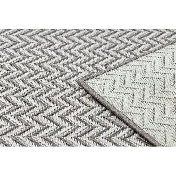 Tæppe SISALO OVERRASKNING SISAL Zigzag 2901 fløde / taupé, 120x170 cm