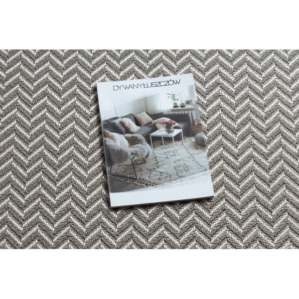 Matta SISALO SISAL sicksack 2901 grädde / taupe färg, 140x190 cm