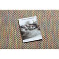 Miniatyrbild 2 av 5: Modern FISY matta SISAL 20776 sicksack, melange regnbågefärgad, 140x190 cm