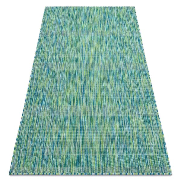 Modern FISY matta SISAL 20777 bälten, melange blå, 180x270 cm