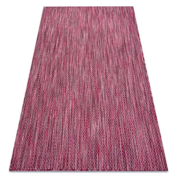 Modern FISY matta SISAL 20774 Kvadrater, melange rosa, 140x190 cm