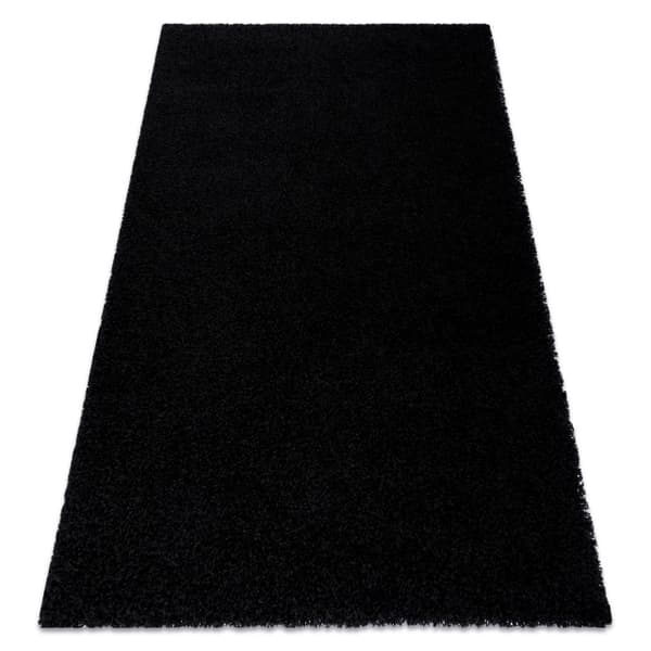 Matta SOFFI shaggy 5cm svart, 60x100 cm