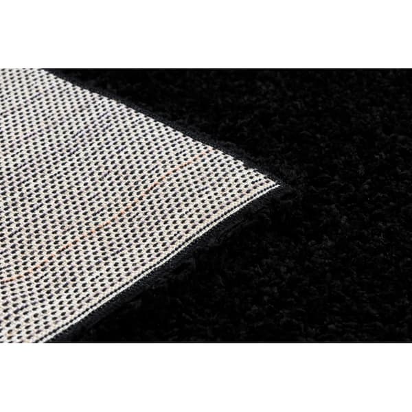 Tæppe SOFFI shaggy 5cm sort, 120x170 cm