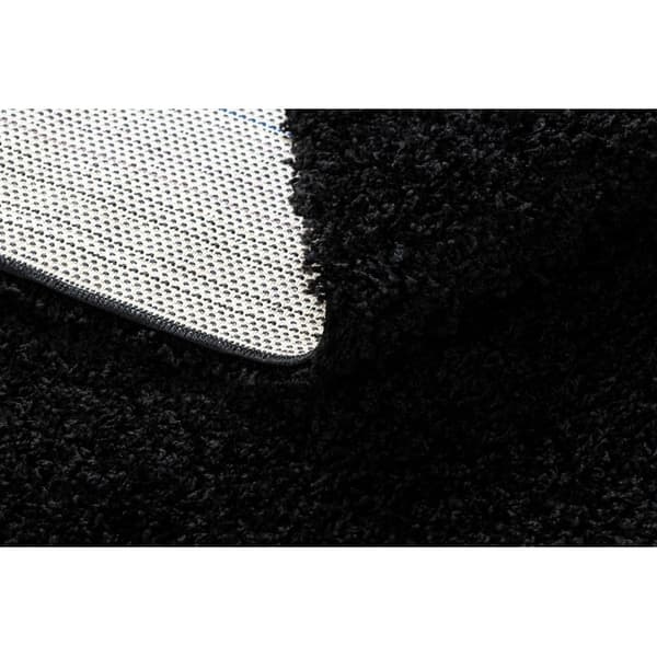 Tæppe SOFFI shaggy 5cm sort, 120x170 cm