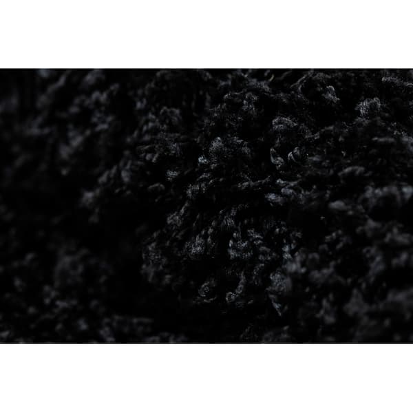 Tæppe SOFFI shaggy 5cm sort, 120x170 cm