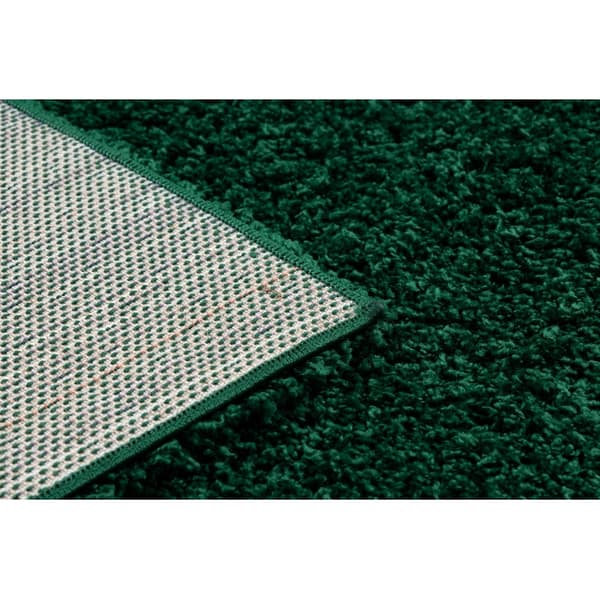 Matta SOFFI shaggy 5cm flaskgrön, 180x270 cm