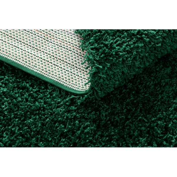 Matta SOFFI shaggy 5cm flaskgrön, 180x270 cm