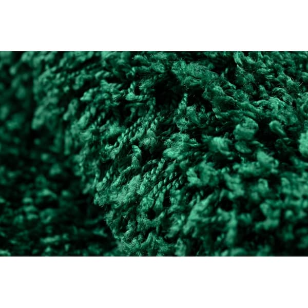 Matta SOFFI shaggy 5cm flaskgrön, 180x270 cm